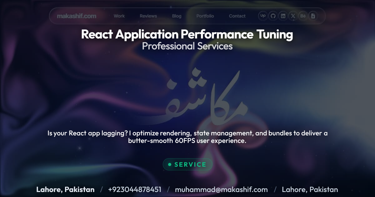 React App Performance Optimization Service | Speed Up Your App ...